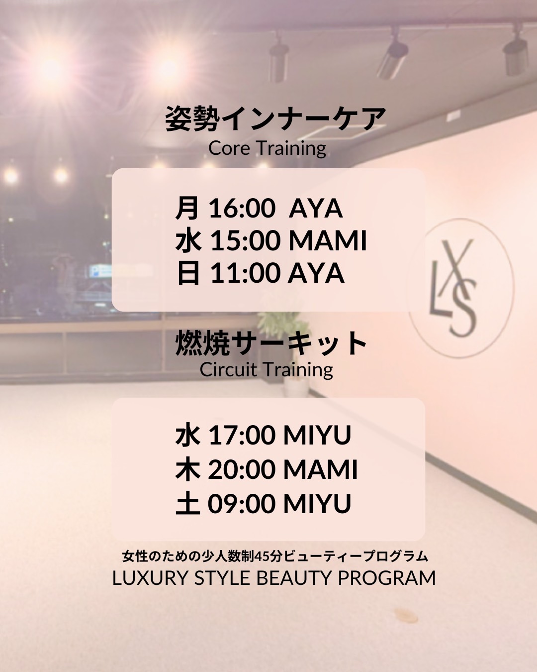 姿勢インナーケア 脂肪燃焼サーキット